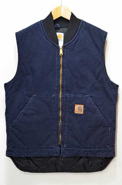 90-00's Carhartt ダックベスト “NAVY / USA製” - used&vintage box Hi