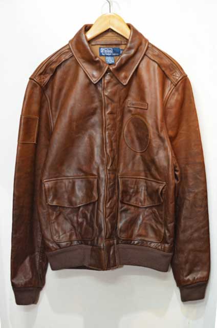 Polo Ralph Lauren A-2 レザージャケット - used&vintage box Hi-smile