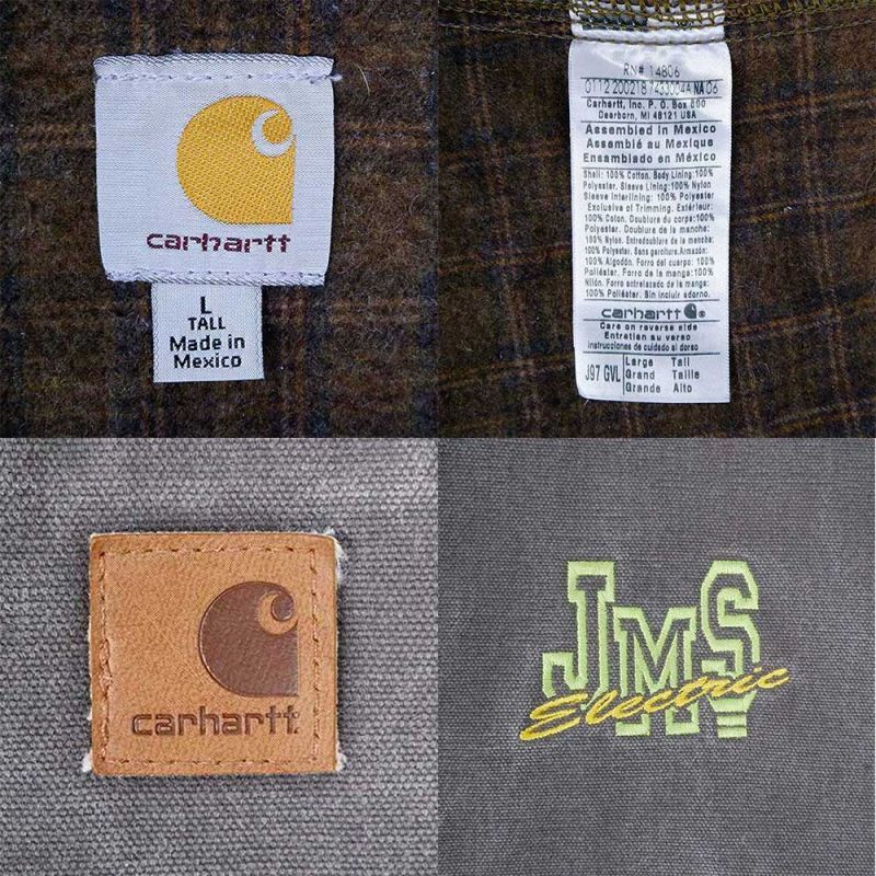 00's Carhartt デトロイトジャケット “企業ロゴ刺繍”mot01192303007037