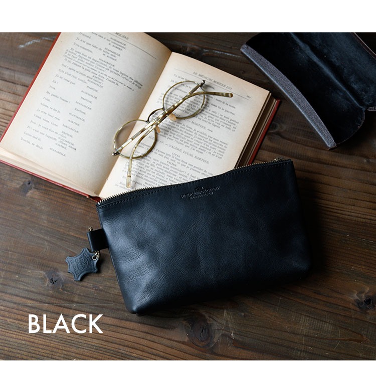 ソフトオイルレザー スタンドポーチ HIGHCAMP FACTORY OFFICIAL STORE