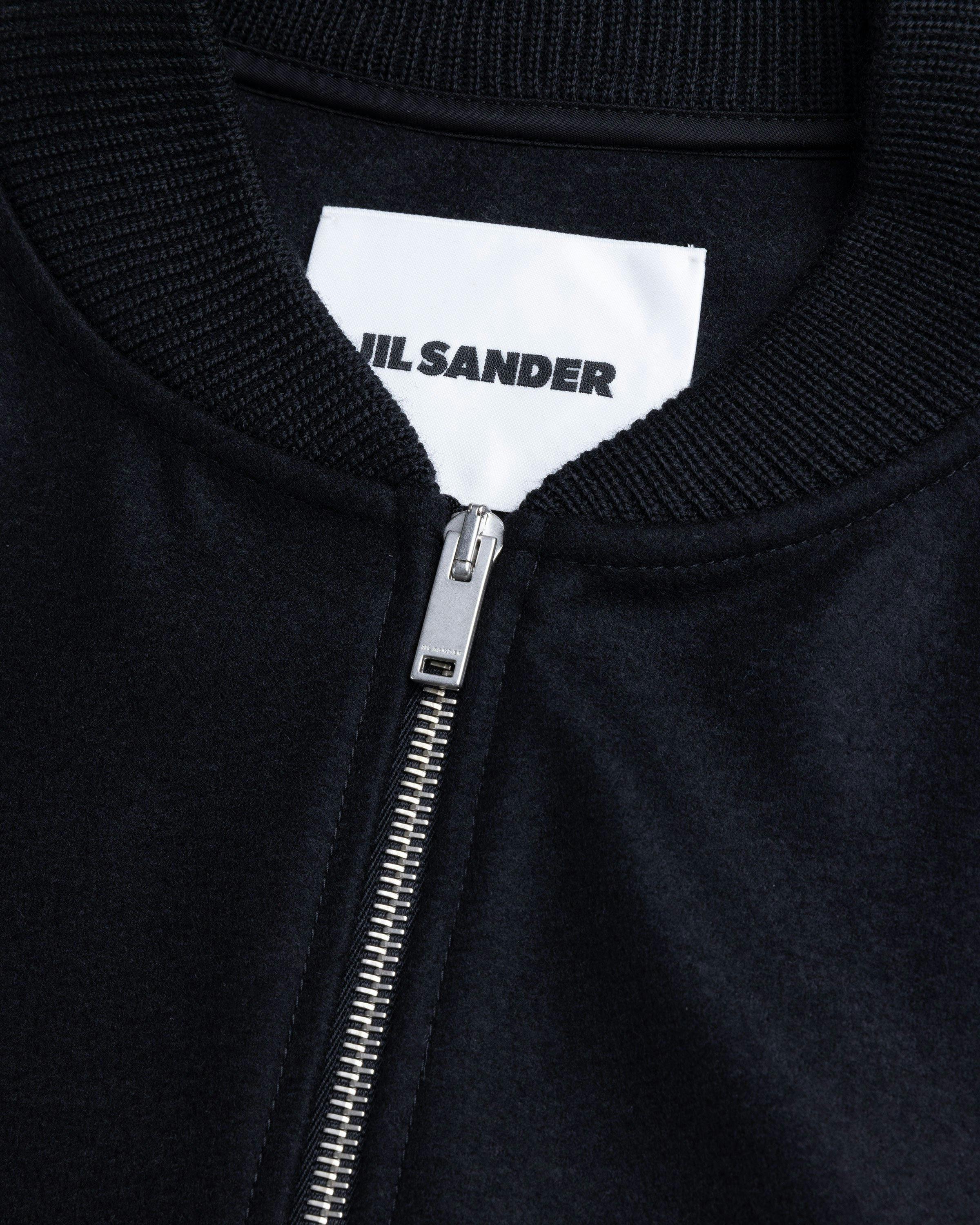 Jil Sander – Full-Zip Wool Melton Jacket Black
