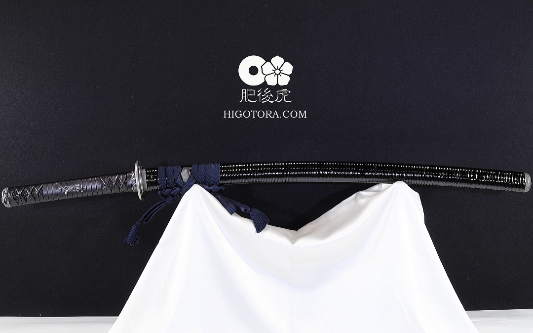 牛一貫巻柄 全藤巻鞘 拵｜製作事例｜肥後虎-HIGOTORA