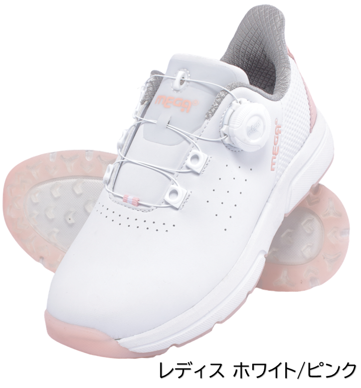 メンズ レディス ラクスルフィット MEGA JAPAN 幅広 4E ダイヤル式