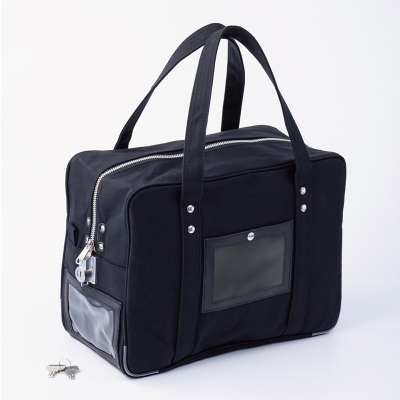 鍵付きセキュリティバッグ B4用 ブラック｜HISAGO ヒサゴ株式会社