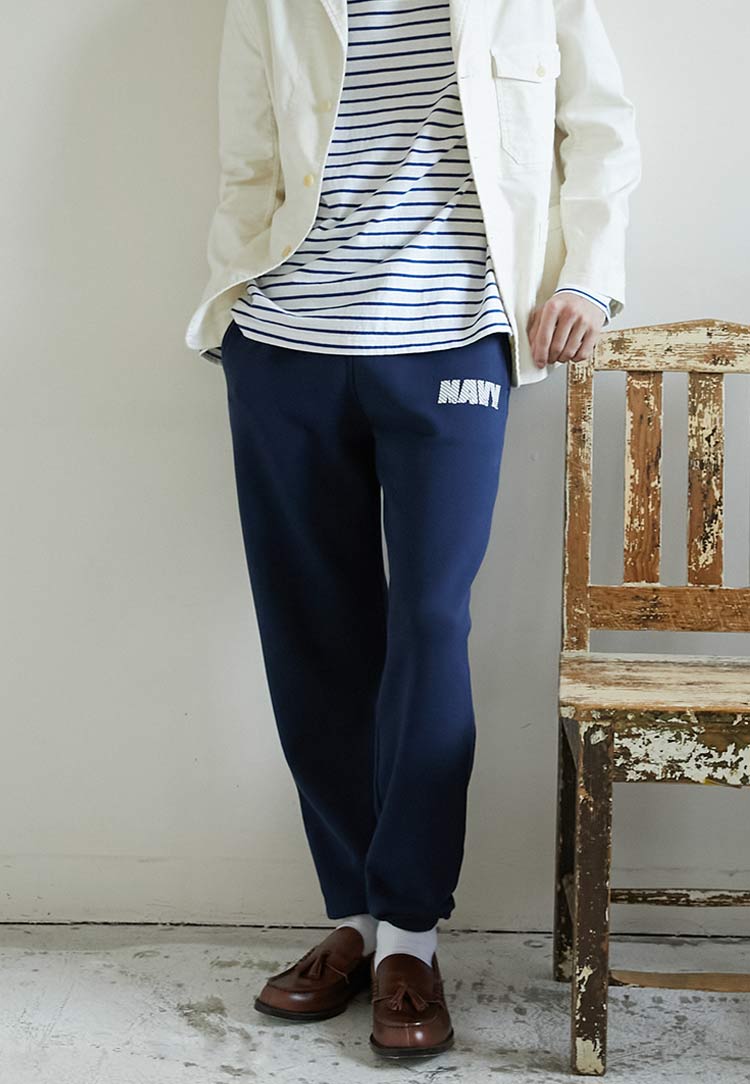 NAVY BLUE TRAINING SWEAT | BLUE BLUE | ブルーブルー | HOLLYWOOD