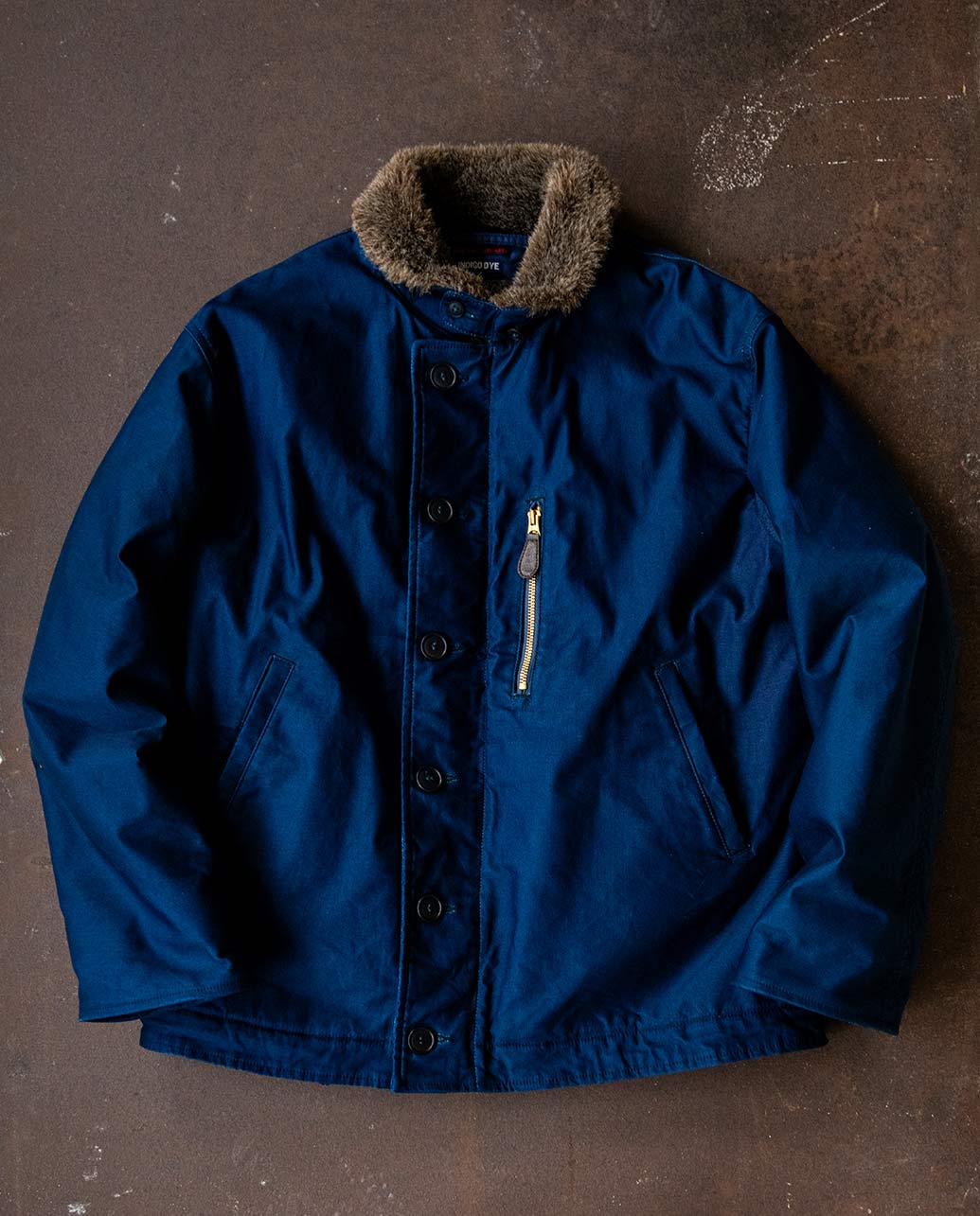 インディゴライトジャーマンクロスデッキジャケット｜BLUE BLUE