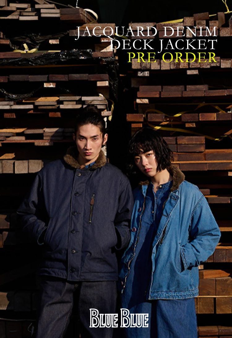 JACQUARD DENIM DECK JACKET PREORDER｜BLUE BLUE | ハリウッドランチ