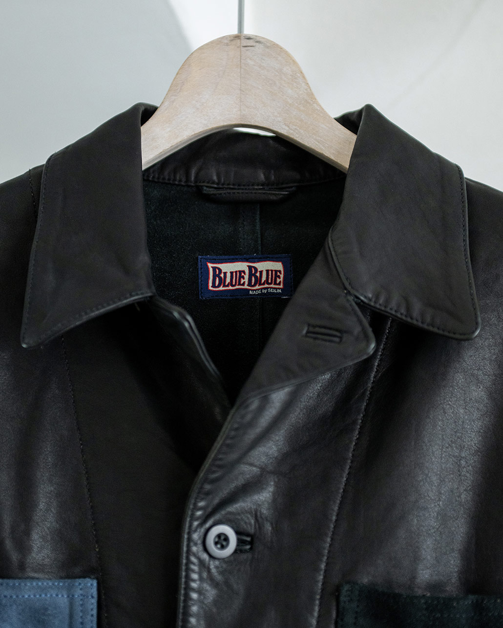 INDIGO SWITCH LEATHER COVERALL｜BLUE BLUE | ハリウッドランチ