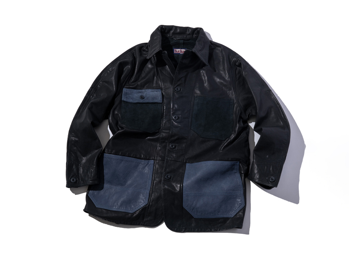 INDIGO SWITCH LEATHER COVERALL｜BLUE BLUE | ハリウッドランチ