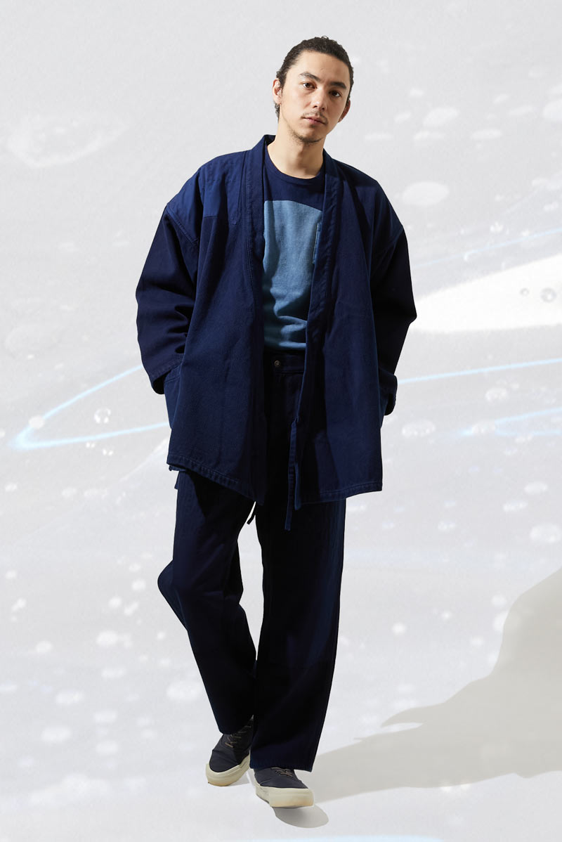 BLUE BLUE JAPAN | ブルーブルージャパン | マーブルプリント サテン