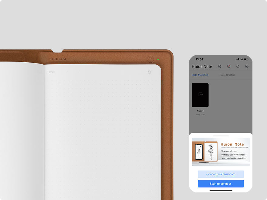 Huion Note - スマートデジタルノート（書き込み・描画用）