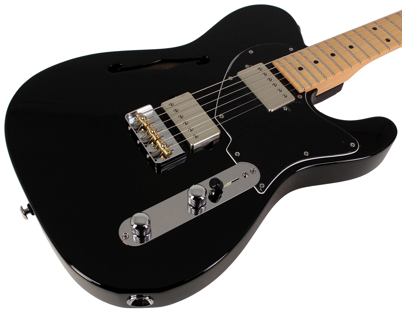Suhr Alt T Guitar, Black, Maple | Humbucker Music