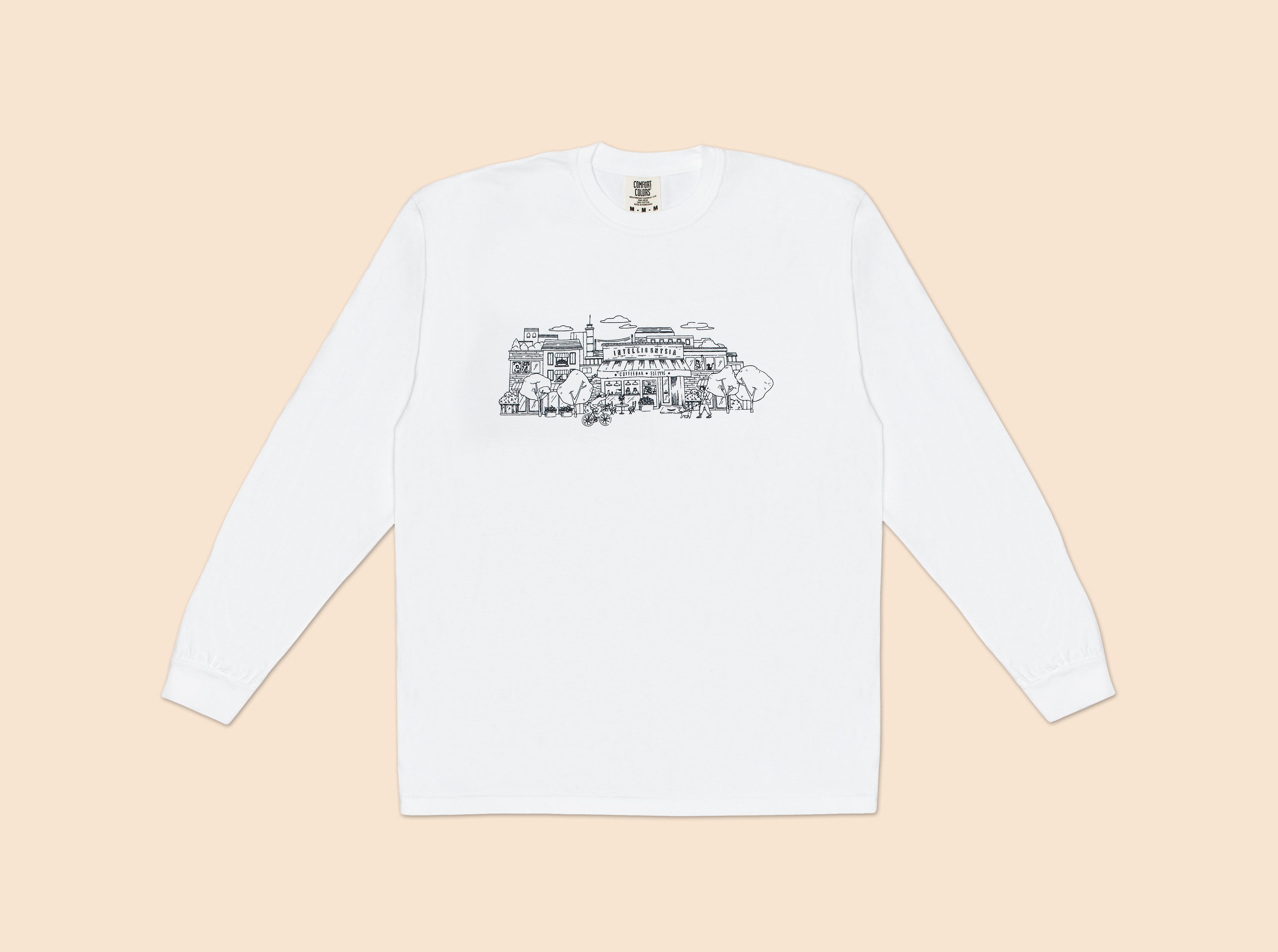 Neighborhood Long Sleeve in White | Intelligentsia Coffee