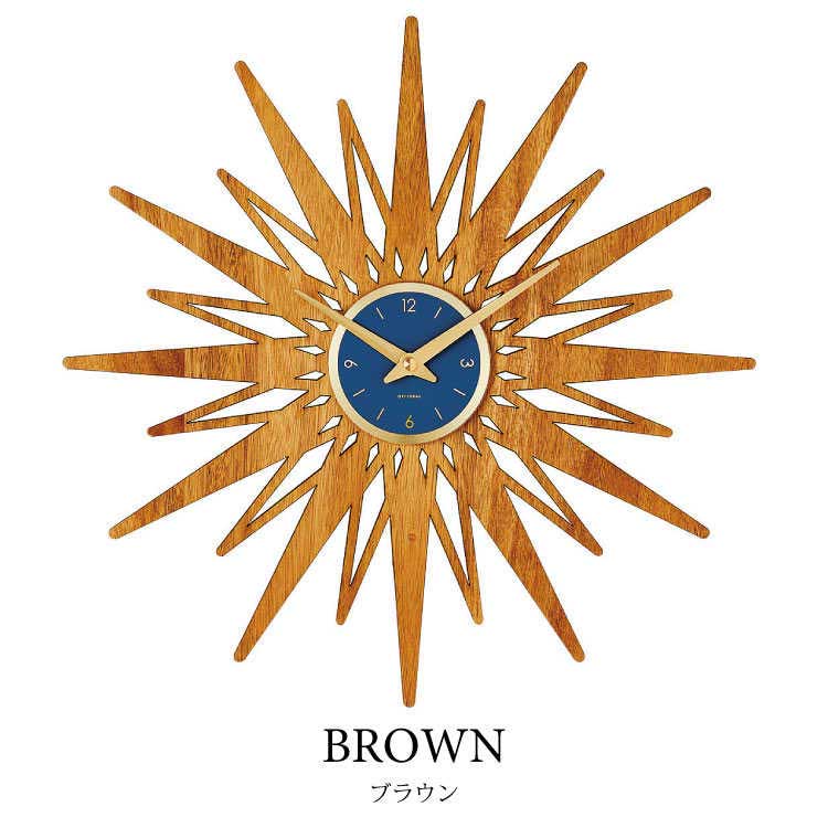 CL-2168 スタイリッシュインテリア時計｜スイープ針・太陽SUN