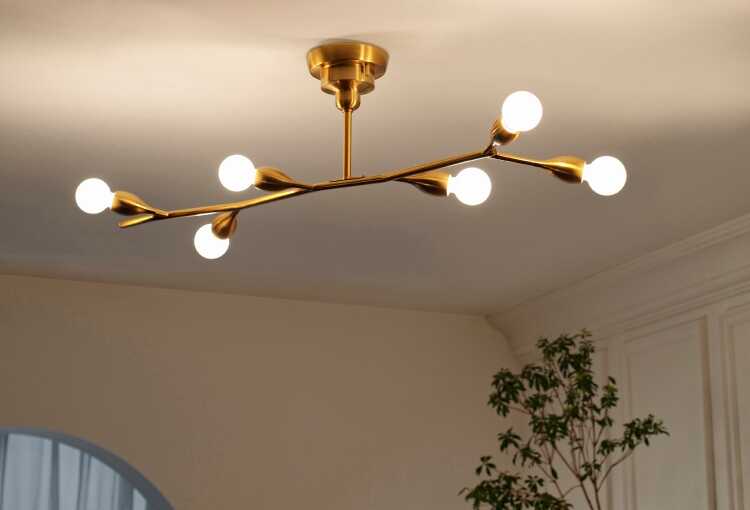 LT-5269 オブジェ風のスタイリッシュさが魅力6灯シーリングライト