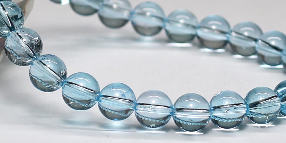 高品質++]ブルートパーズブレスレット（約7.5mm玉） - 埼玉県吉川市の