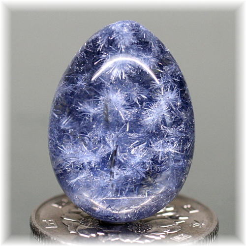 ブラジル産]デュモルチェライトインクォーツルース - 埼玉県吉川市の