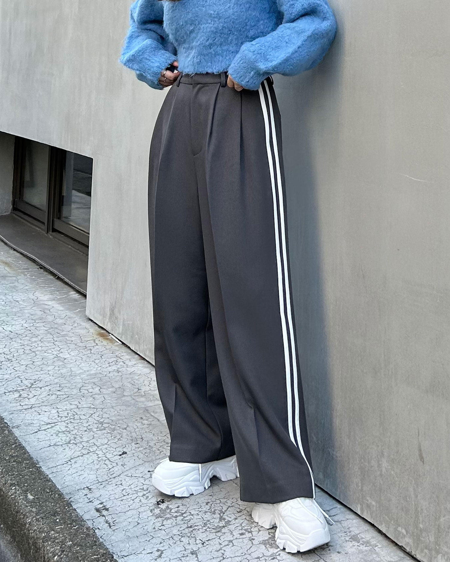 サイドラインワイドスラックス／パンツ｜INGNI(イング) 公式通販