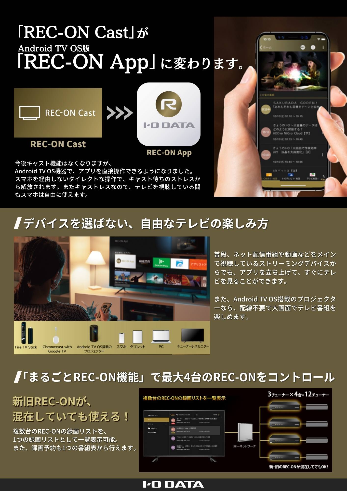 REC-ON（EX-BCTX2） | 地上・BS・110度CSデジタル放送対応録画テレビ