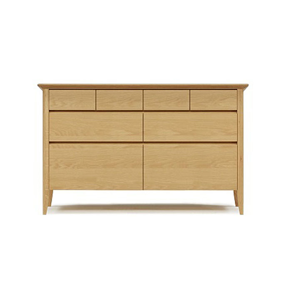 ローチェスト「モカ」幅89.4cm オーク材ホワイトオーク色 | 【公式