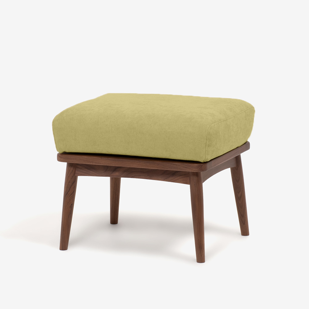 オットマン「シネマN3」レッドオーク材 ホワイトオーク色 カバーリング