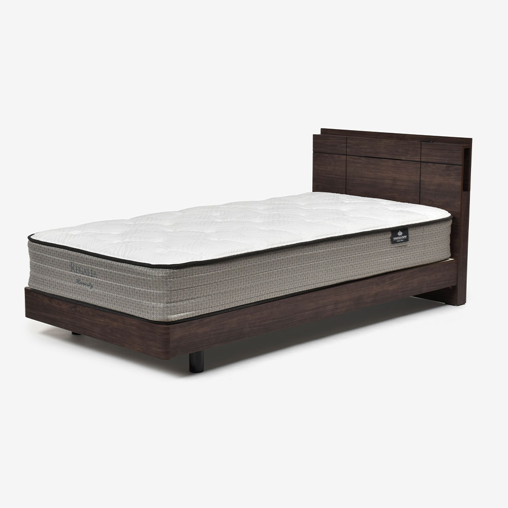 ベッドフレーム「グルーブ LG」レッグタイプ 全2色（ナチュラルNA色