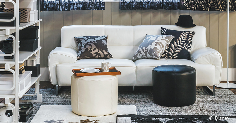 スツール「5089」丸型 革ブラック色 #J-023C | 【公式】大塚家具