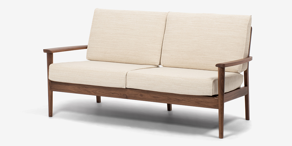 Y〜〜Y IDC大塚家具 ソファ「シネマN2」 ウォールナット材 ソファ