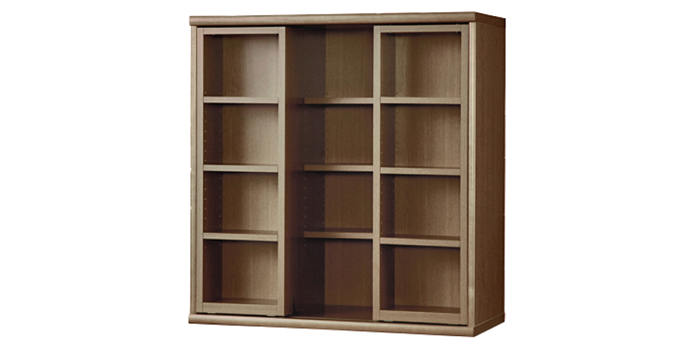 小島工芸 書棚「ニューオファー NOF-90 スライドオープン」幅90cm 全4