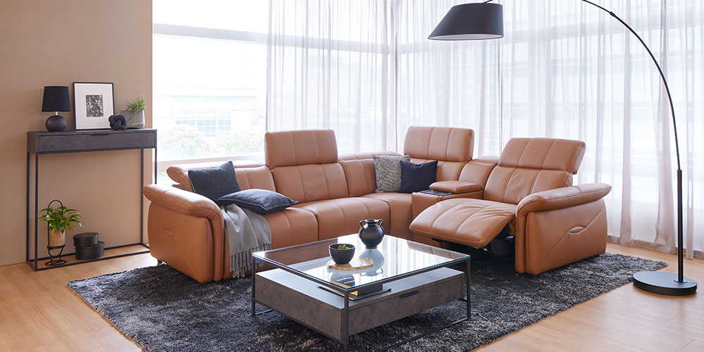 電動リクライニングソファ3点セット「L/S Motion 74（エルエス