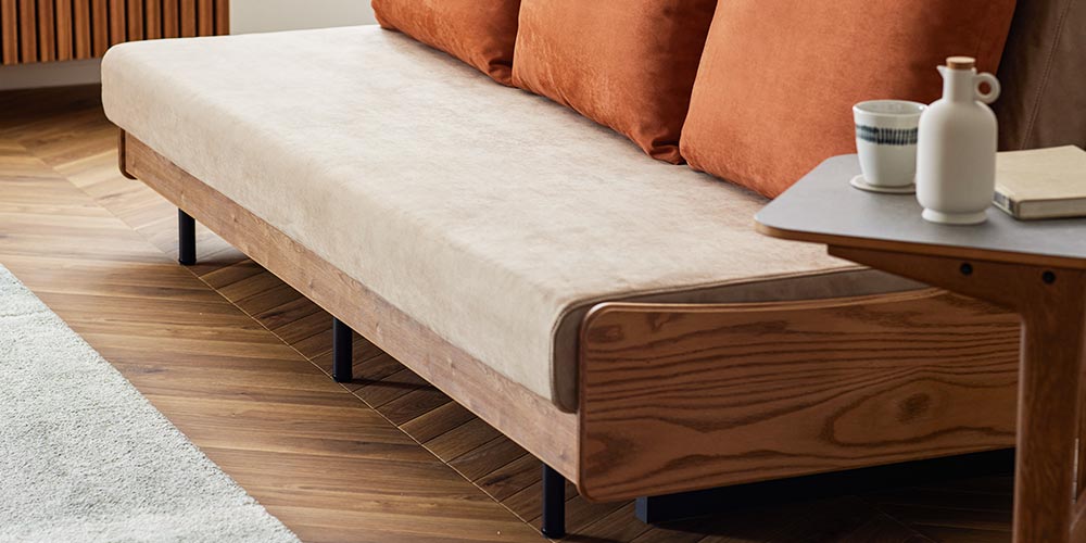 ソファベッド「フォース 200」幅199cm 木部全2色 布全2色 | 【公式
