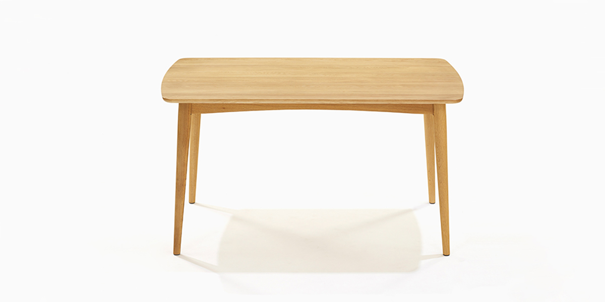 ダイニングテーブル「シネマ3」 レッドオーク材 ホワイトオーク色 全3