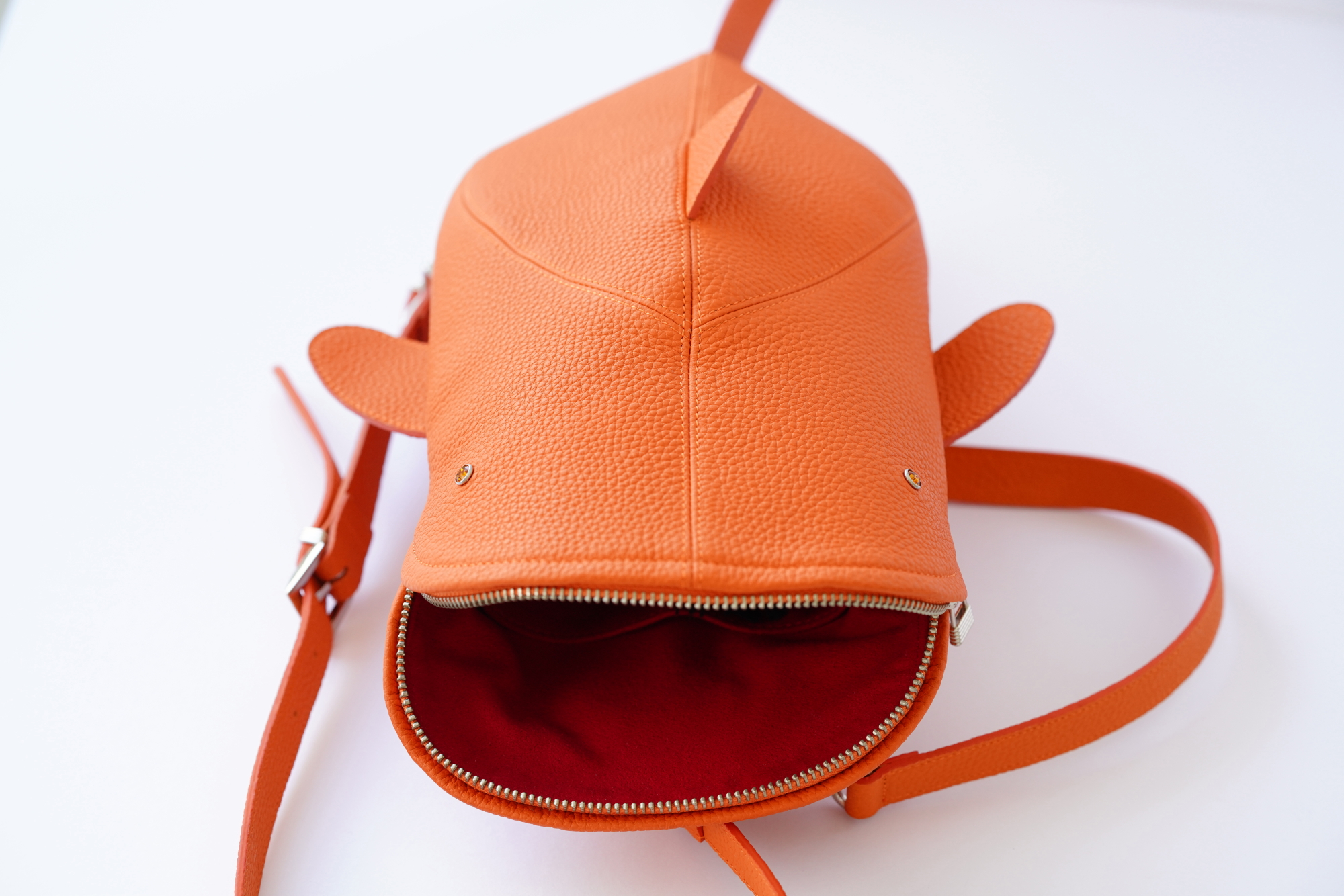 id.JDX リュックサック オレンジ | i.d.o デザイン レザーグッズ