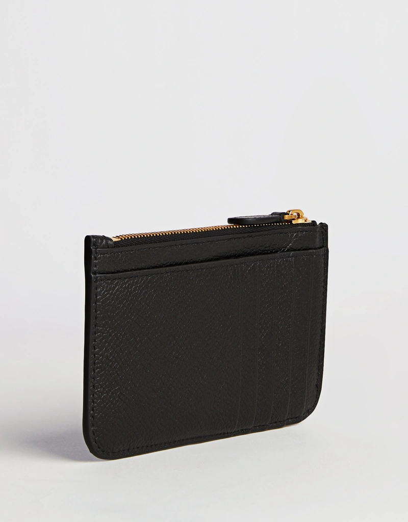 Balenciaga Black Grained Calfskin Long Cardholder () IFCHIC.COM