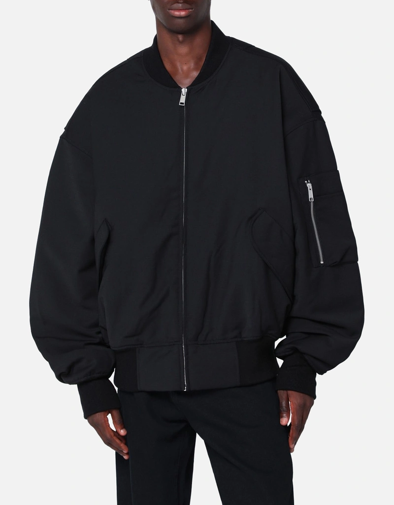 Entire Studios メンズ ブロード ウール ブラック オーバーサイズ