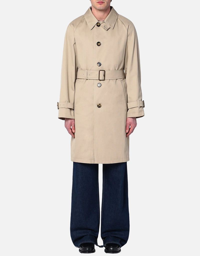 Burberry ベージュコットントレンチコートベルト付き (すべての新品