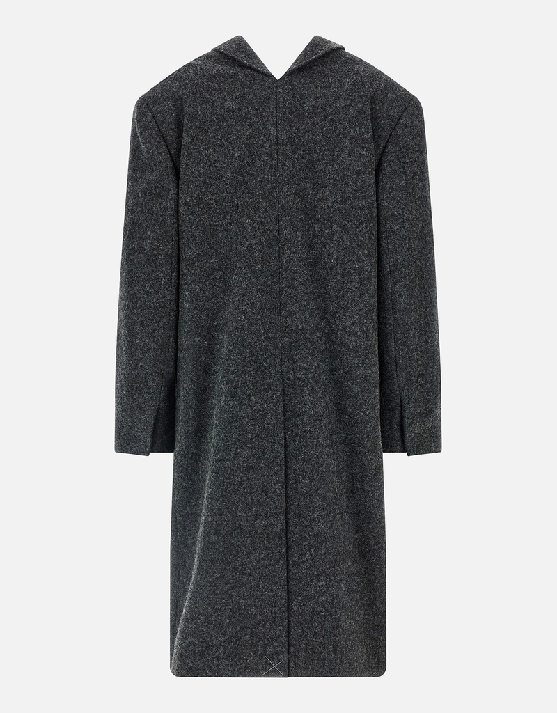 Prada Shetland Wool Straight Fit Coat (All New In) IFCHIC.COM