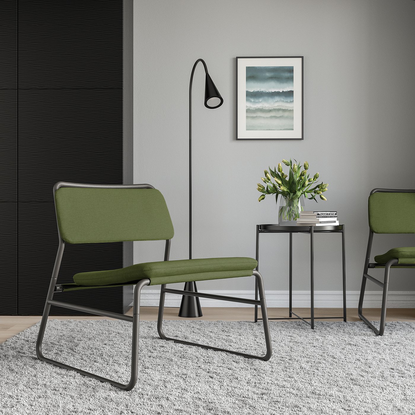LINNEBÄCK easy chair, Orrsta olive-green - IKEA