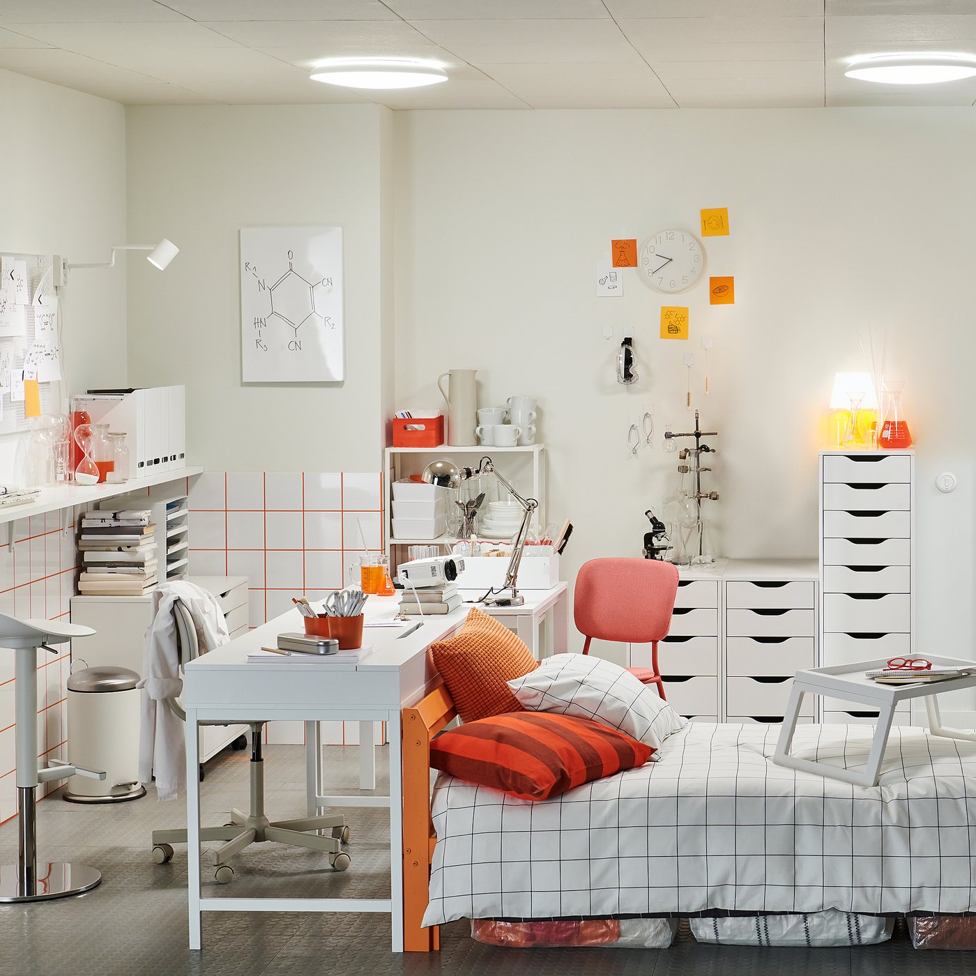 ALEX アレクス 引き出しユニット（引き出し×9）, ホワイト, 36x116 cm