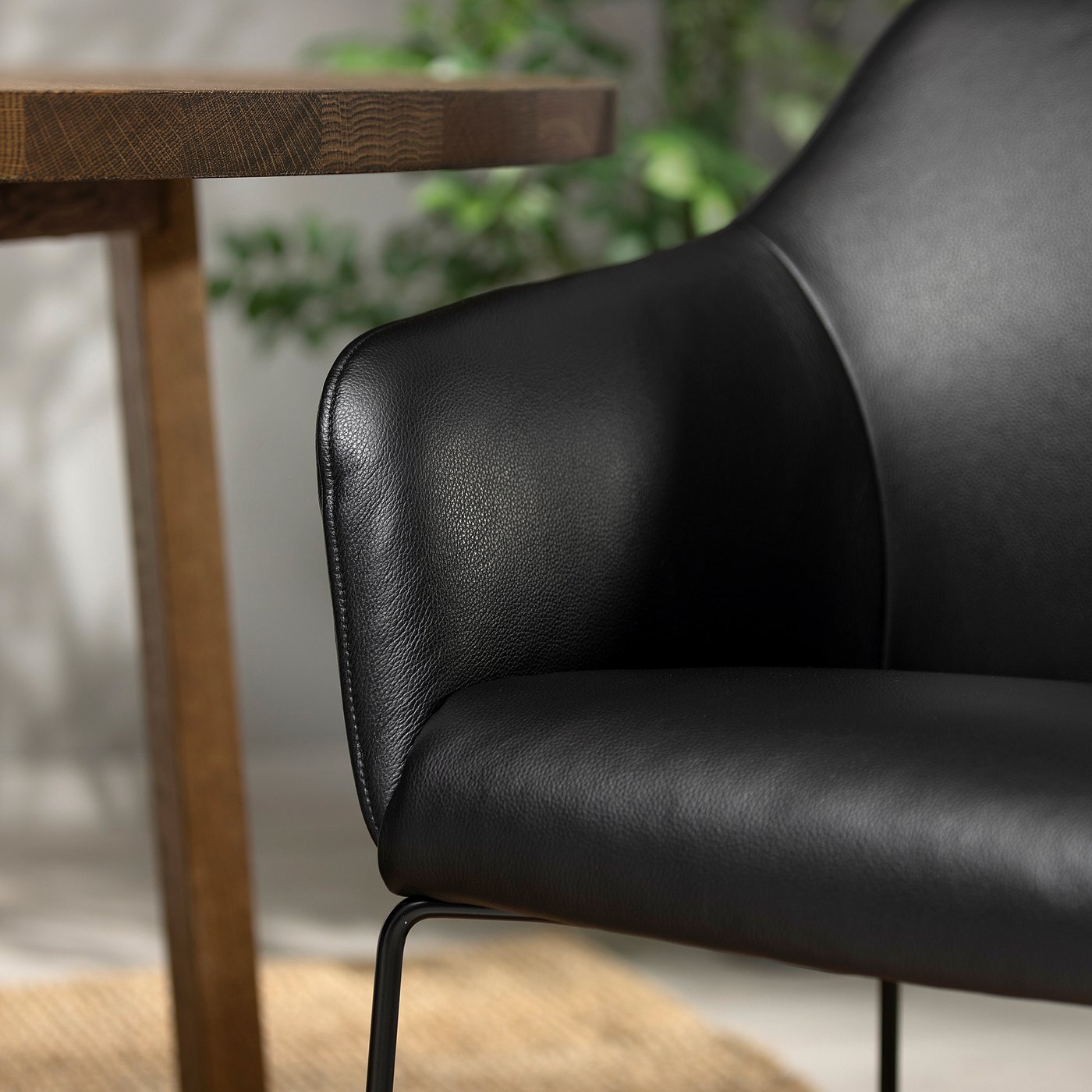 TOSSBERG chair, metal black/Grann black - IKEA
