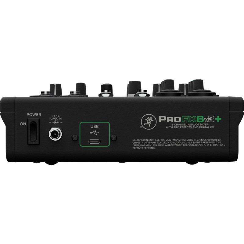 MACKIE ProFX6v3+ 【USB-C端子内蔵 6チャンネルアナログミキサー