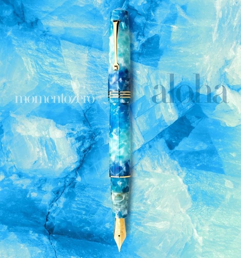 レオナルド モーメントゼロ アロハ 万年筆 14Kニブ（ゴールド/シルバー