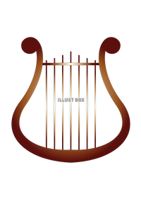 竪琴の無料イラスト