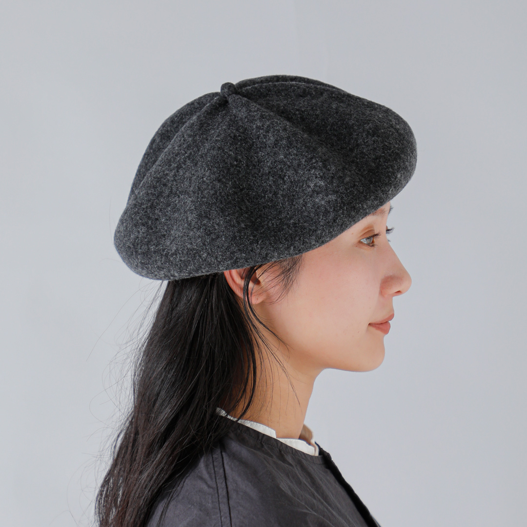 mature ha. マチュアーハ トップギャザービッグウールベレー“beret top