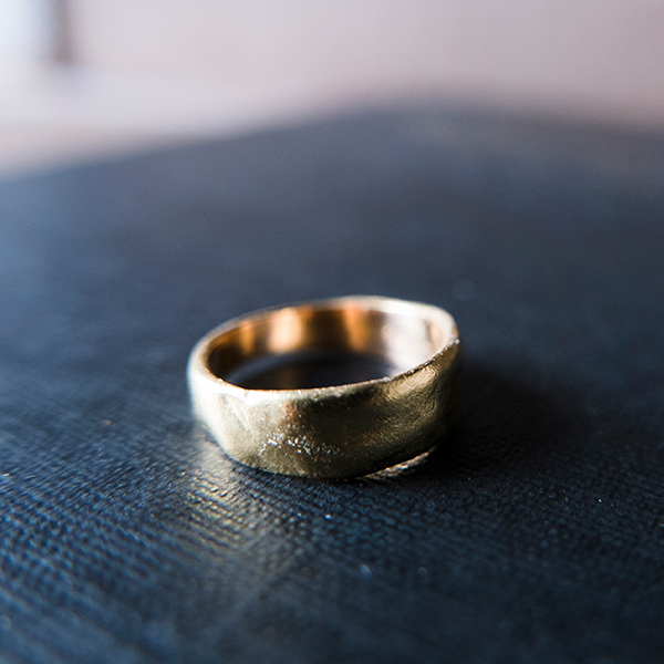 noguchi BIJOUX ノグチピンキーゴールドワイドリング nn197□ | iroma