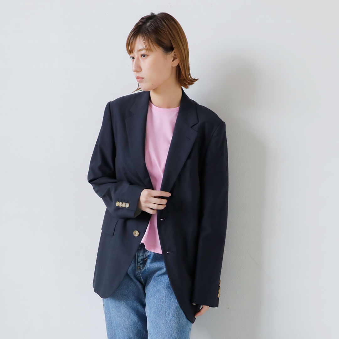 YLEVE イレーヴ ウール シャンブレー ジャケット “WOOL CHAMBRAY JK