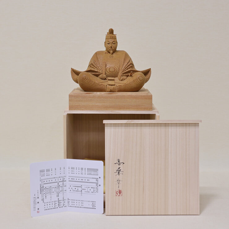 木彫り 天神様】井波彫刻 8寸 欅 | 取扱い家具・インテリア・人形