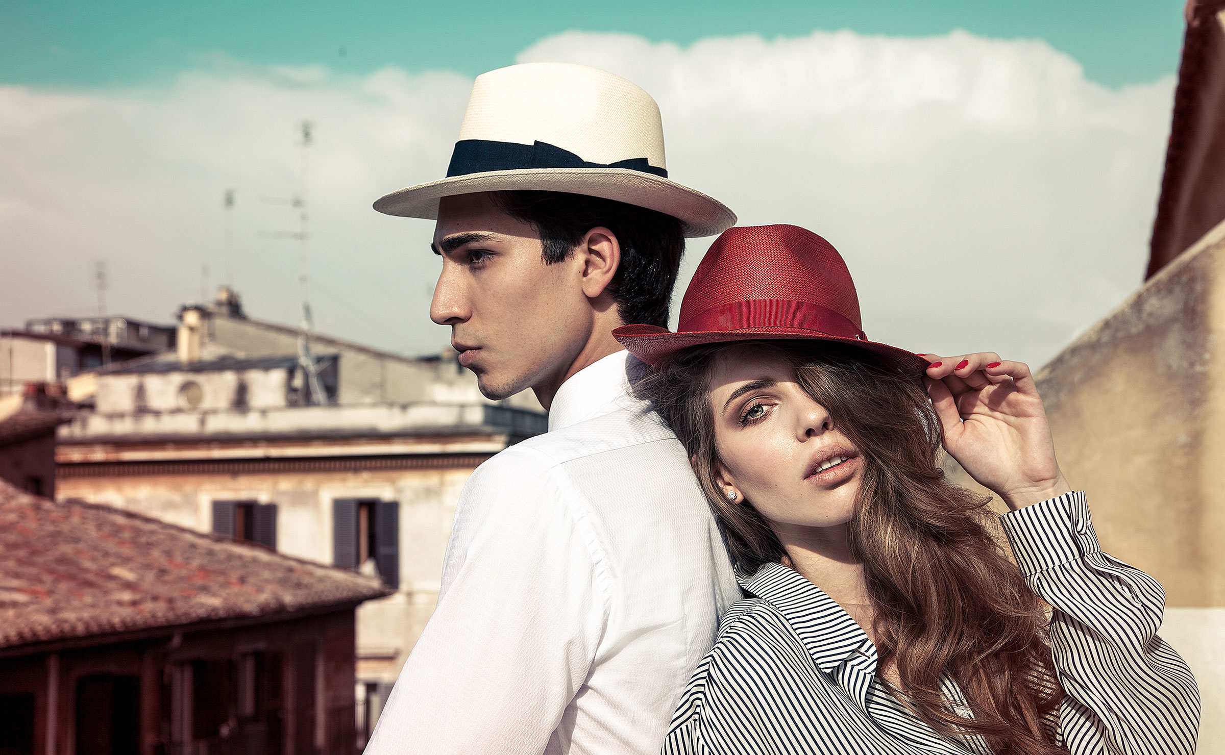 中折れハットのPanizza（パニッツァ）イタリア直輸入高級イタリアンハット