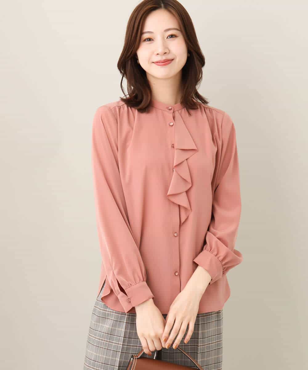 フロントフリルブラウス/洗える(ブラウス・シャツ) | MK MICHEL KLEIN