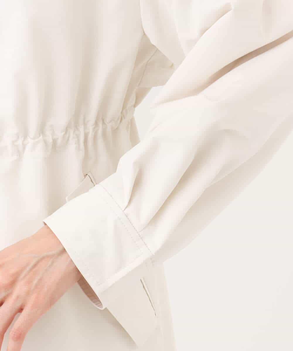 タフタノーカラーロングコート/洗える(ノーカラーコート) | MK MICHEL